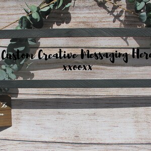 Personalized Custom Black Wood Framed Clear Acrylic Hanging Sign | 8 3/8 x 28 1/8 | *Free Shipping*