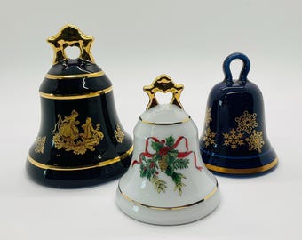Vintage Decorative Bells by Limoges, Assorted Themes