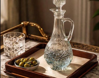 Vintage Megan David Wine Decanter, with Stopper