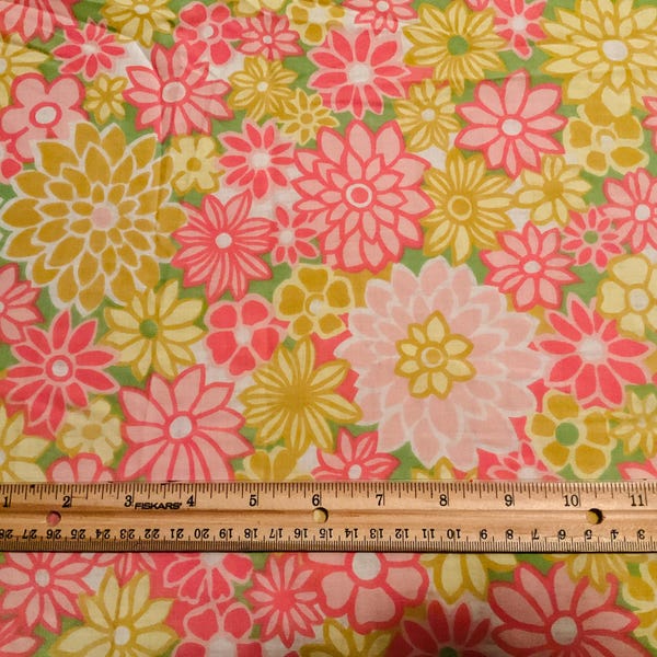 Sábana ajustable tamaño king vintage/Estilo House Brand/Flores rosas y amarillas/Ropa de cama vintage