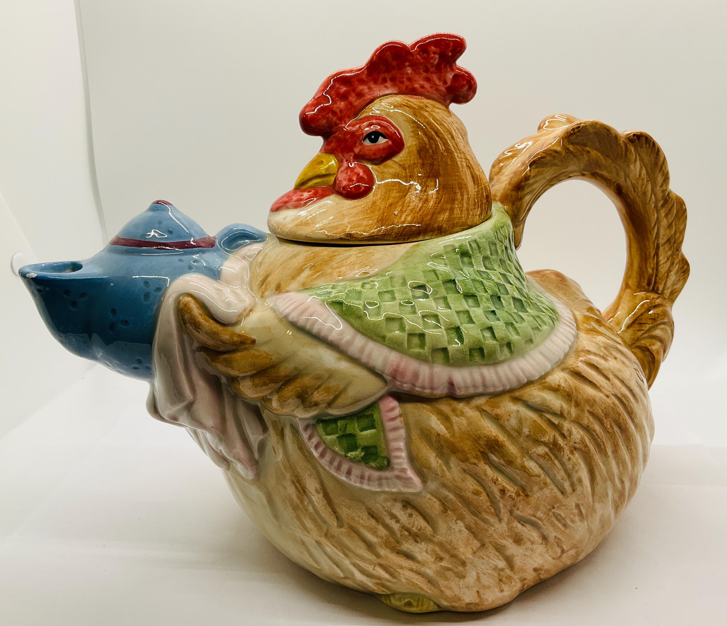 Fitz And Floyd Chicken Teapot
