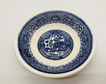 Blue Willow Fruit Bowl: Ironstone Dessert Bowl