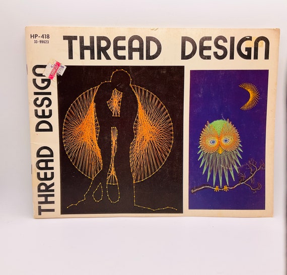 String Art Book/ Vintage Thread Design Book/ Instruction Etsy