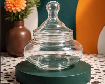 Vintage, Small Apothecary Jar with Lid