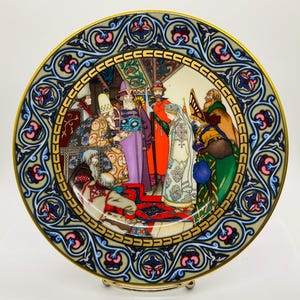 Heinrich,Villeroy&Boch Russian Fairy Tale Plates/Porcelain Collector Plates/1980 Release/Vintage Collector Plates