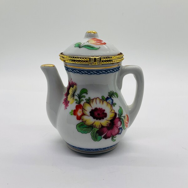 Gold Trim Teapot Etsy