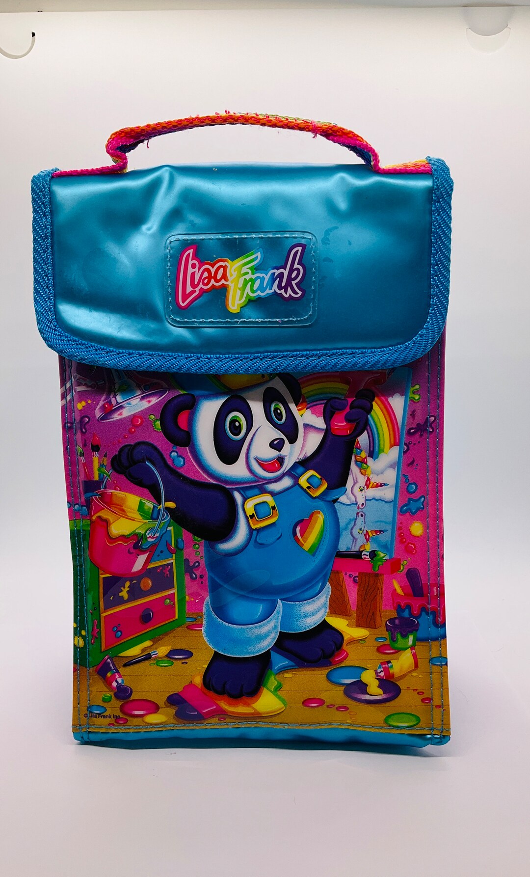Vintage Lisa Frank Lunch Bag/ Painting Panda/ Colorful Rainbow - Etsy