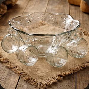 Anchor Hocking Savannah Punch Bowls - Etsy