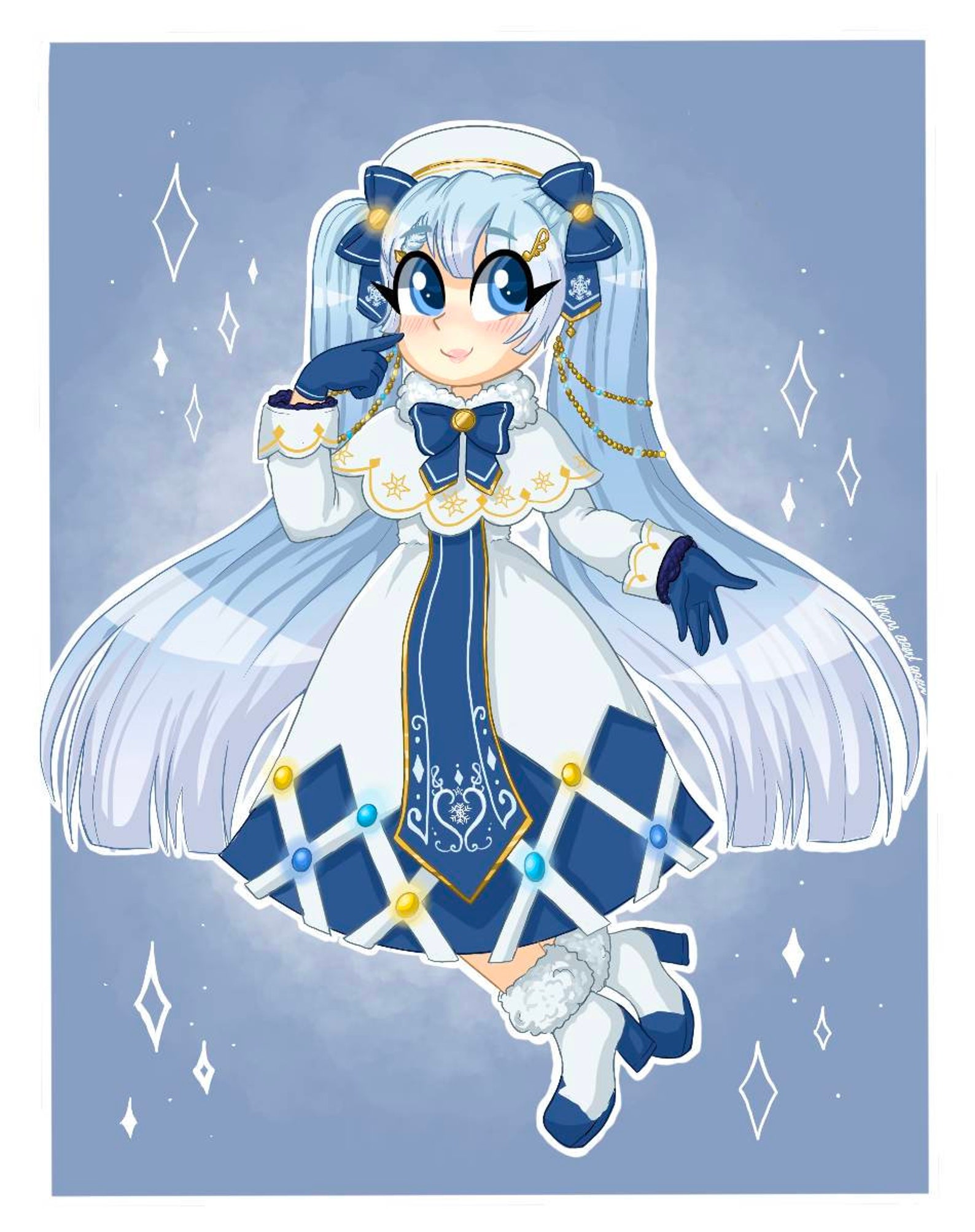 Snow Miku 2021 Print | Etsy