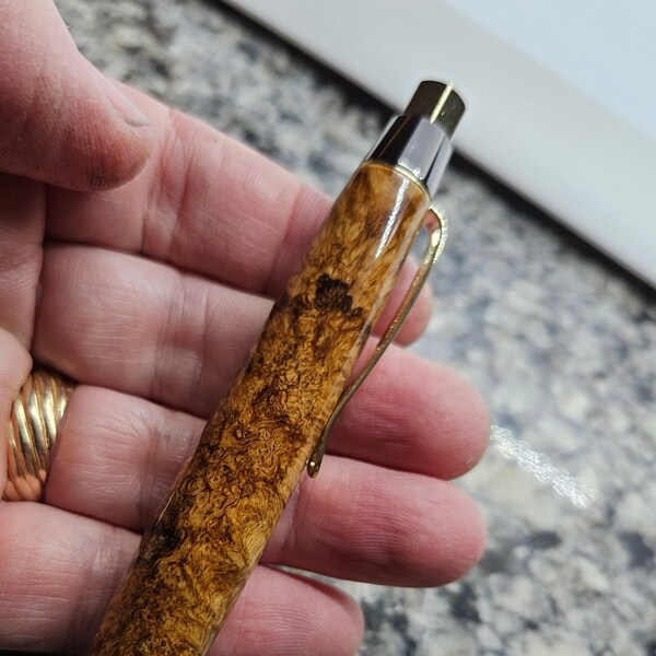 Luxury Oak Burl - Big Ben pen - custom, gift, ballpoint, unique, rare, handmade, executive, Maine