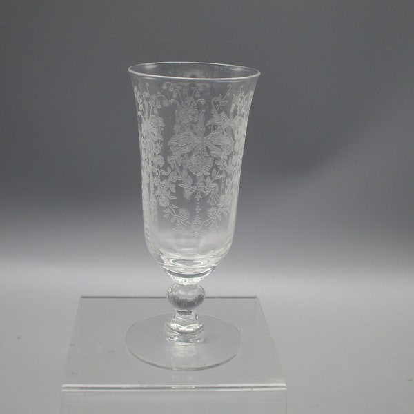 Heisey 5025 Tyrolean Parfait/Juice Glass with 509 Orchid Etch