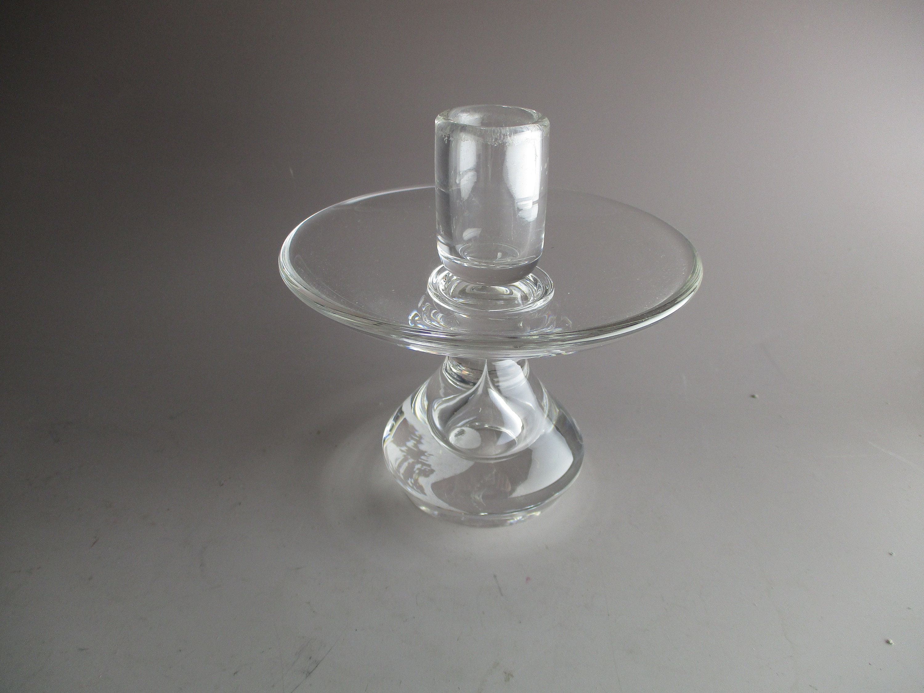 Steuben #8032 Low Tear Drop Candlestick 5