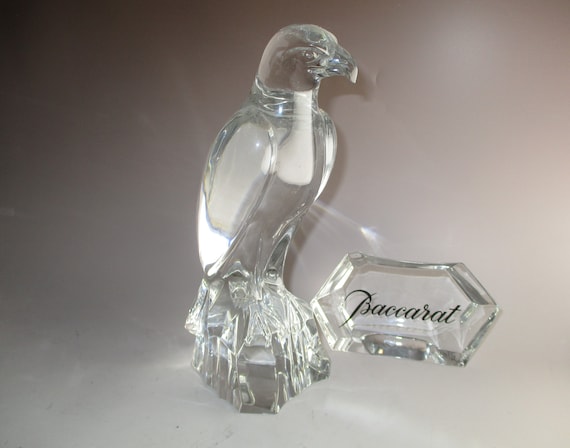 BACCARAT イーグル クリスタル 置物 鷲 ファルコン オブジェ Baccarat Eagle / Falcon - Etsy