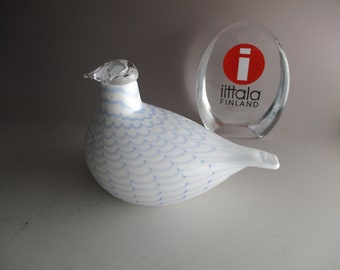 Oiva Toikka Purple Finch (purppurapeippo) Glass Bird Very