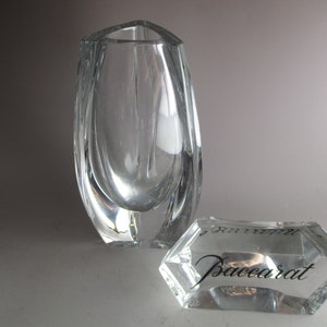 Baccarat 7&quot; Bouton d&#39;or Vase