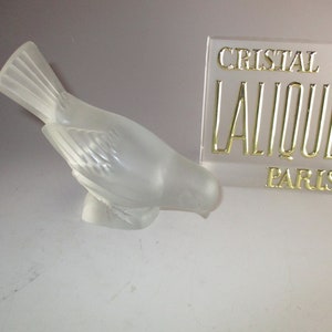 Lalique Sparrow Head Down