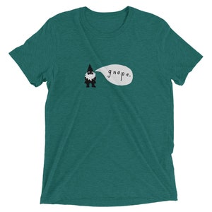 GNOPE T-shirt Retro Short-Sleeve Tri-Blend Teal Triblend