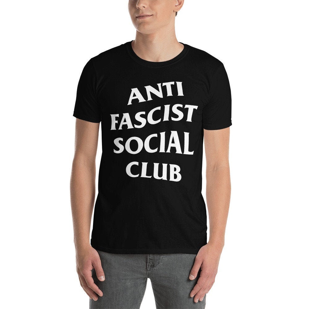 Anti Fascist Social Club T-Shirt Graphic Tee Unisex Fit | Etsy