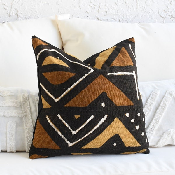 Handmade African Mud Cloth Pillow Case | Multi-Color Mud Cloth | Mudcloth Cushion | Mudcloth Pillow Case | Mudcloth