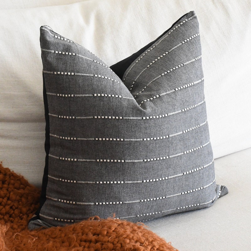 Grey Throw Pillows - Etsy