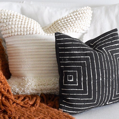 Boho Pillow Cover Combination Sofa Pillow Set Beige 20x20 Etsy