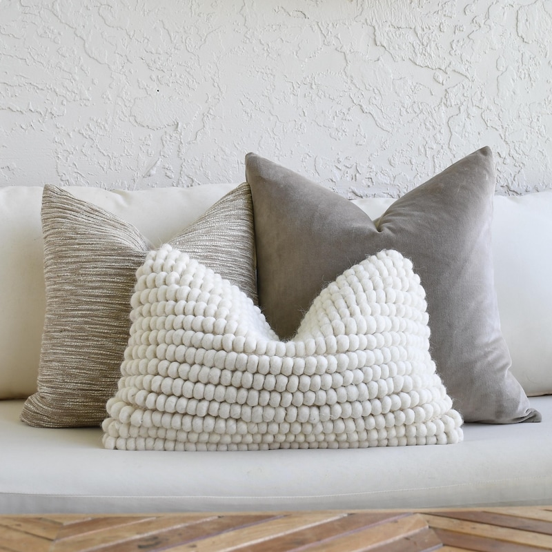 Beige and Gray Modern Fabric - Etsy