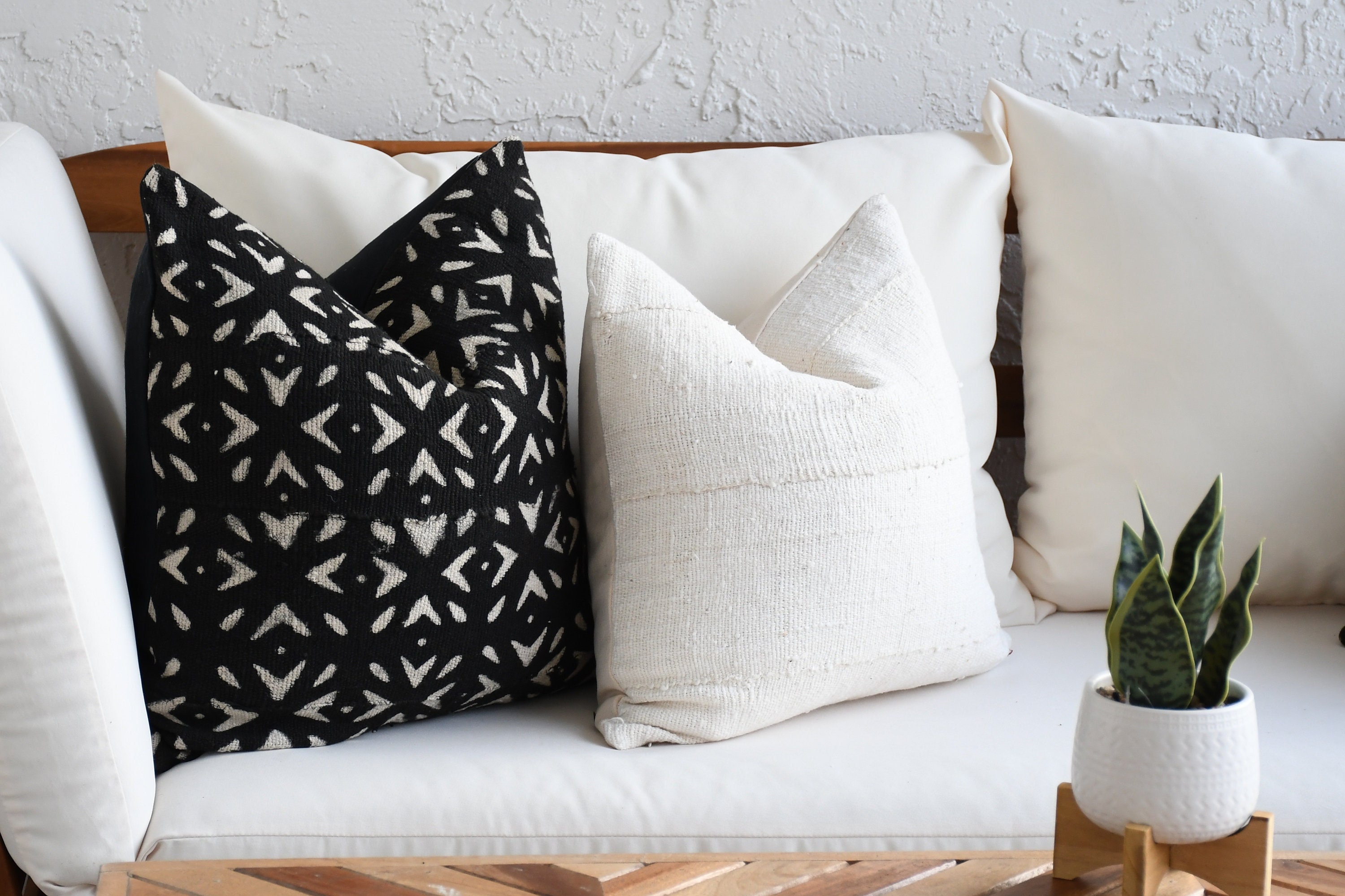 Unique Geometric Boho Pillow Combination Sofa Pillow Set Mudcloth