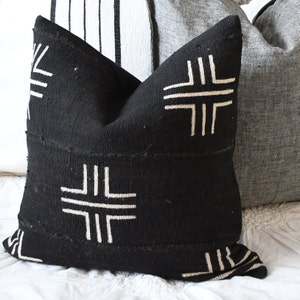 Black White Gray Decorative Pillow Combination 20 x 20 Sofa Pillow Set Decor Cover Combo Unique Accent Throw Pillows Gray linen pillow 16x16 Black Only