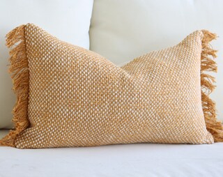 Federa Per Cuscino Lombare In Ciniglia Bianco Crema, 40x61 Cm, Morbida Con Cerniera