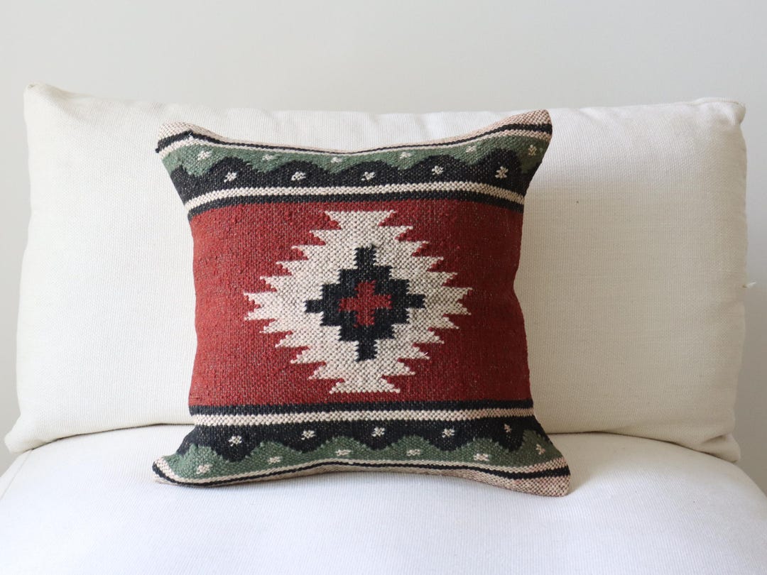 Natural Jute Earth Tones Pillow Cover Sofa Pillow Covers 18x18