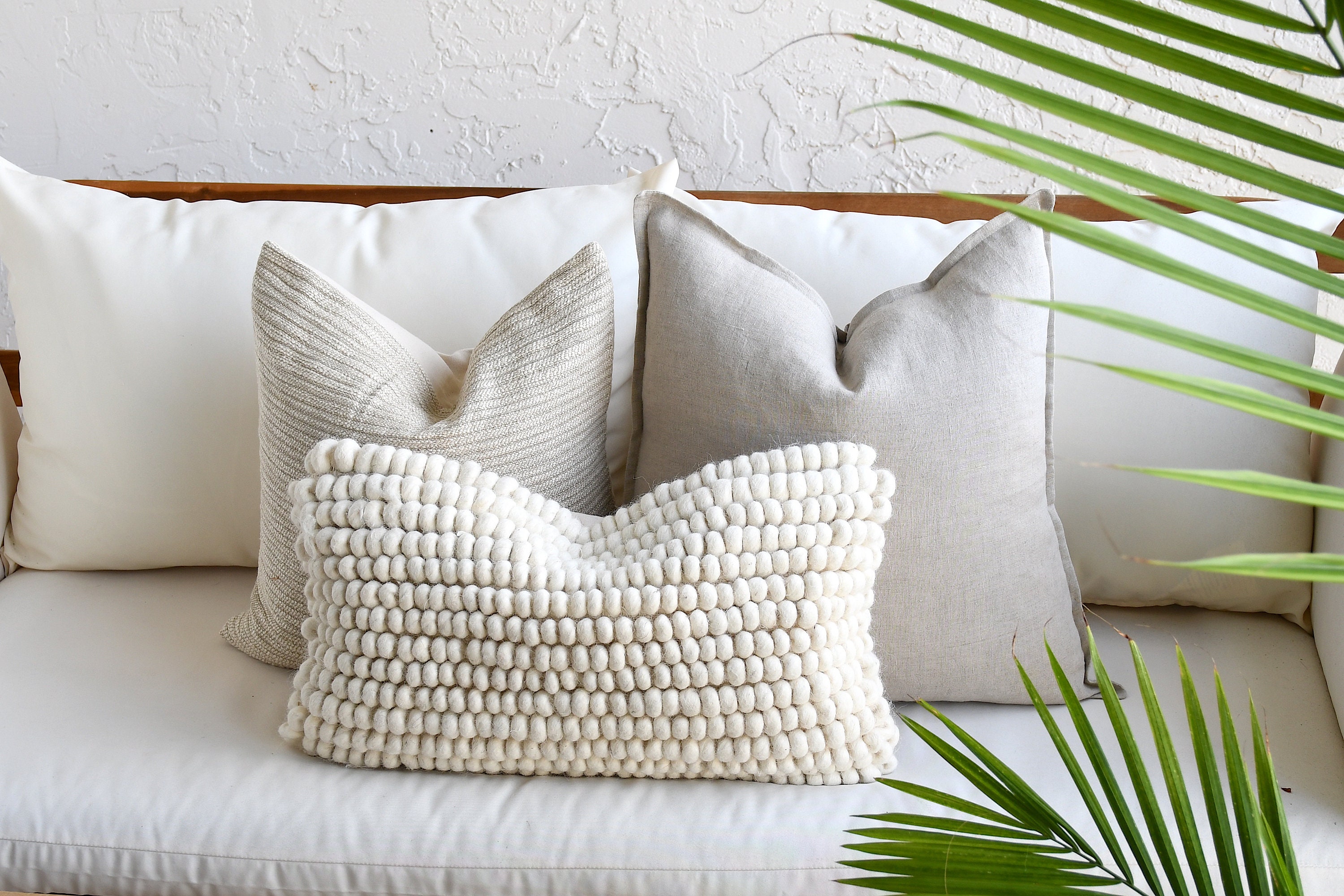 3 Neutral Boho Pillow Set Beige Sofa Pillow Set White Mud Cloth Decor Textured Pillow Cover Set Lumbar Throw Pillow Small Lumbar Etsy