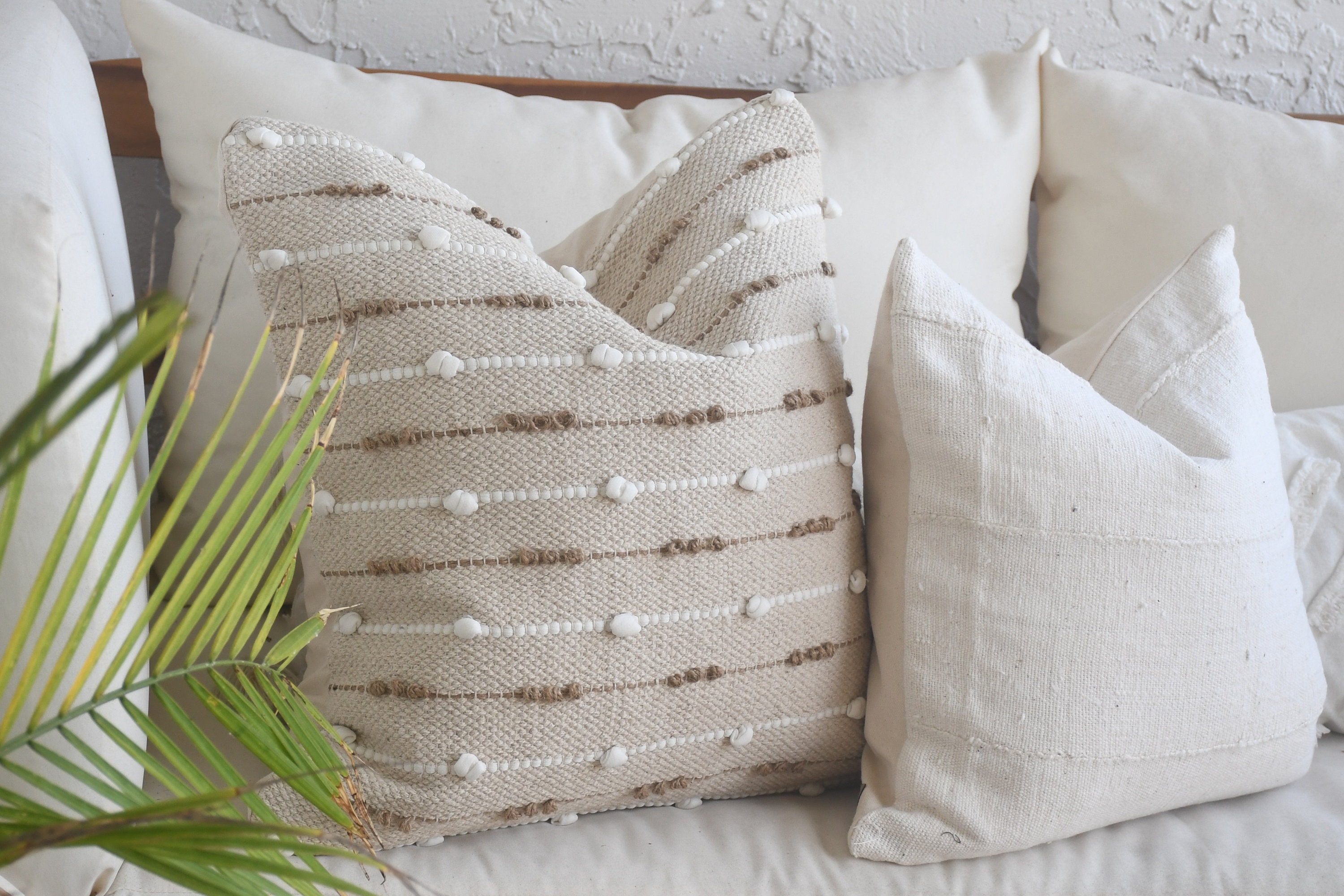FDTERN Set di 2 Boho Federe de Cuscini per Divano 35x35 in Velluto a Coste,Moderno Morbido Motivo a Croce Decorativa Copricuscini per Divano Camera da Letto,Giallo-arancio