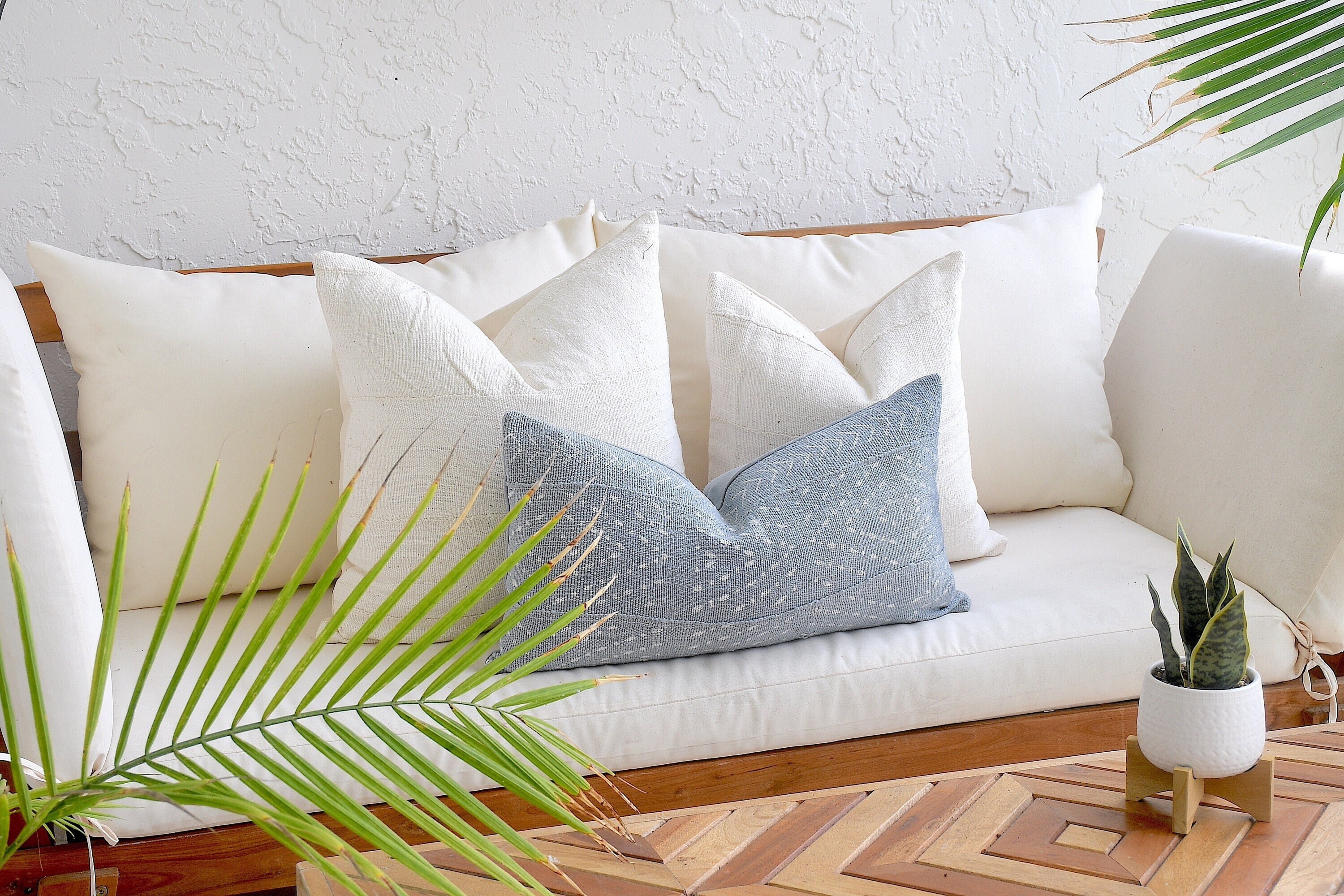 thumbnail image 2 of Foindtower Set Of 2 Decorative Linen Fringe Lumbar Throw Pillow Cove 2 of 13