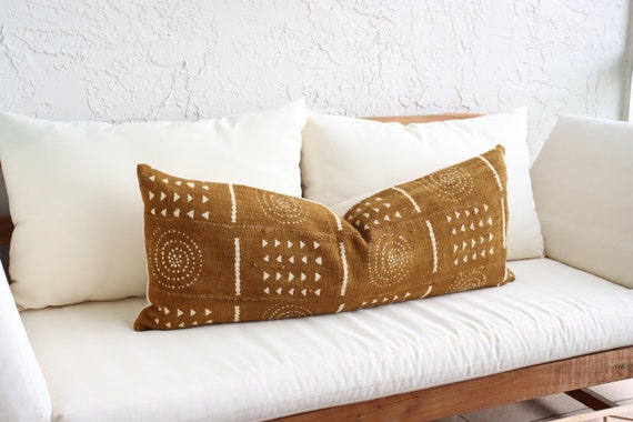 Mudcloth lumbar pillow discount