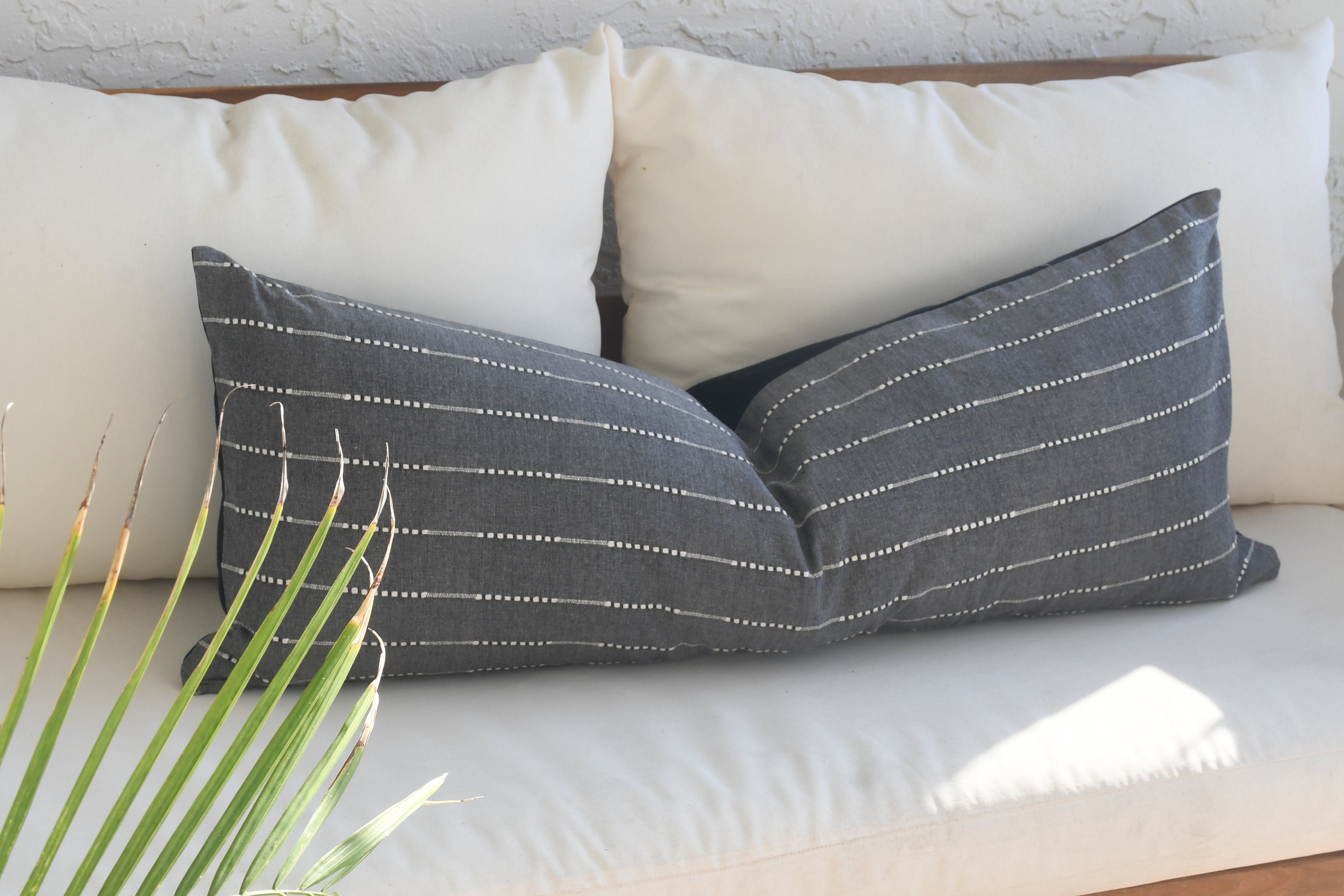 20 X 20 Gray Throw Pillow Covers 18 X 18 Gray Cotton Pillow Etsy