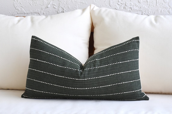 Black And White Striped Lumbar Accent Pillow Cover Black And White Striped Lumbar Accent Pillow Cover