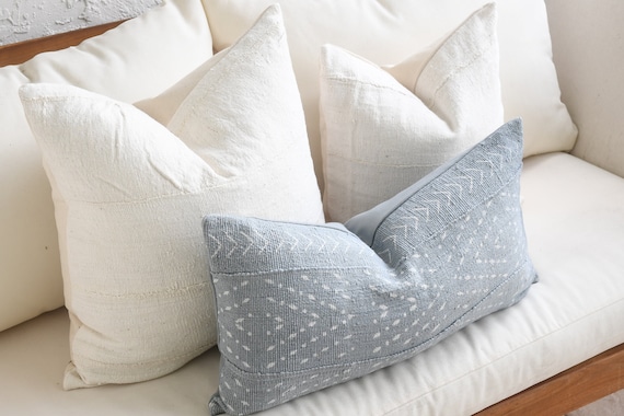 Boho Pillow Combination Sofa Pillow Set Mud Cloth Pillows Gray
