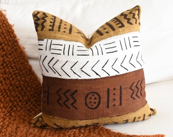 Handmade African Mud Cloth Pillow Case | Multi Color Mud Cloth | Mudcloth Cushion | Mud cloth Pillow Case | Mudcloth