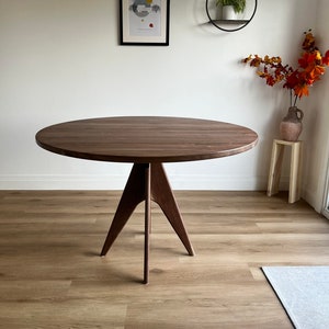 modern dining table / minimalist table / 48 round dining table / wood dining table / small dining table / 48 inch round