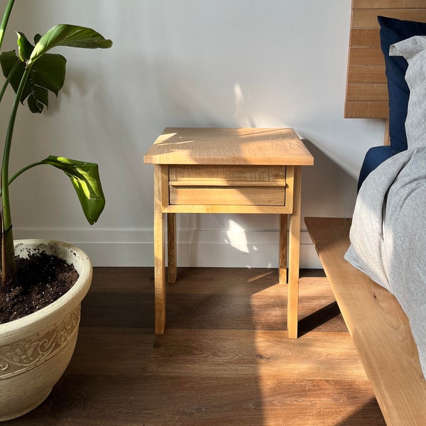 modern nightstand with drawer / bedside table / side table / end table