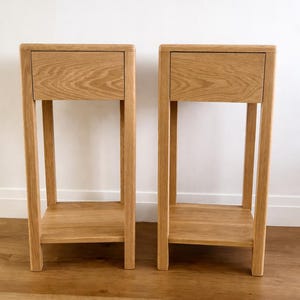 Modern Nightstand with Drawer: Minimalist Bedside Table