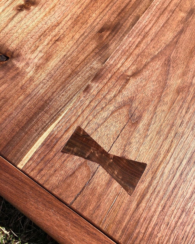 Walnut Ladder Shelf / Live Edge Shelf / Wood Shelving Unit / Bookshelf