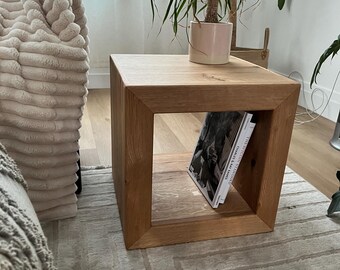 modern coffee table / modern end table / square end table / minimalist coffee table / accent table / wood coffee table