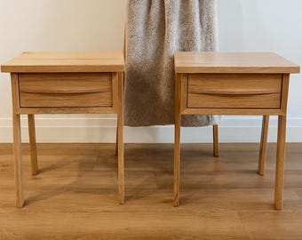 Modern Nightstand with Drawer: Minimalist Bedside Table