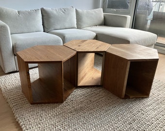 small coffee table / modular coffee table / modern coffee table / minimalist coffee table / minimalist side table / accent table / end table