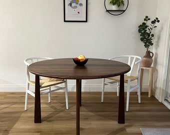 modern dining table / mid century dining table / 48 inch round table / minimalist dining table / 48 inch diameter table