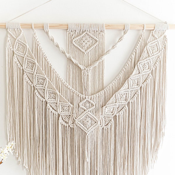 Wall Tapestry, Macrame Wall Hanging, Boho Wall Decor, Macrame Headboard, Bohemian Home Decor, Handmade Wall Decor