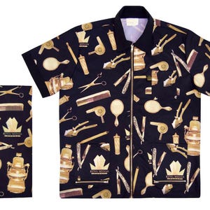 Golden Era Barber Jacket And Cape Set