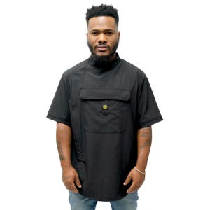 Barber Smock- Old New York- Black