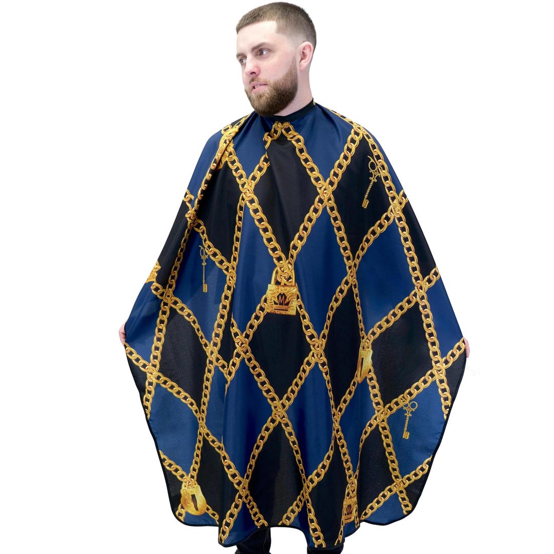 Barber Cape - Lock and Key - Etsy